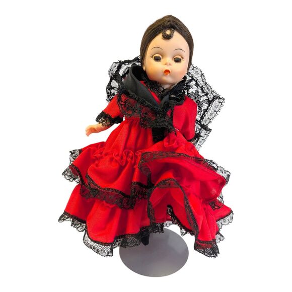 Madame Alexander Other - Vtg Madame Alexander 7.5" International Series Spain Doll With Stand